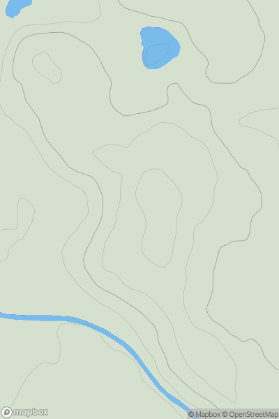 Thumbnail image for Cairn Hill [Central Scotland from Dumbarton to Montrose] showing contour plot for surrounding peak